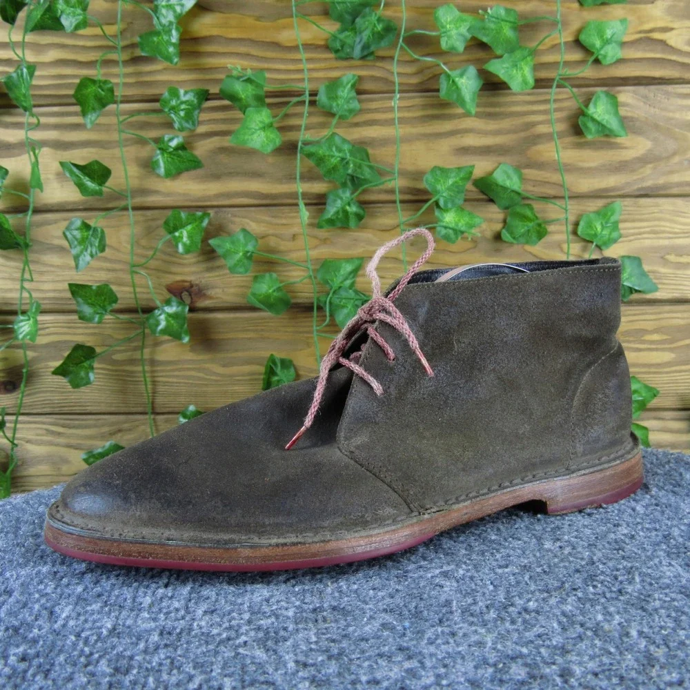 Cole Haan‎ Men's Brown Suede Leather Chukka Boots Size 7.5 Casual Comfort